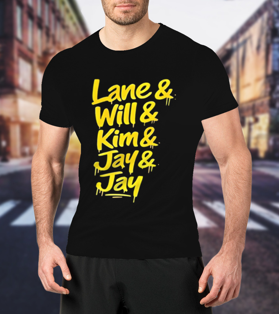 Lane Will Kim Jay Jay Graffiti Style Names T-Shirt