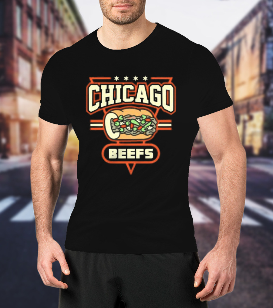 Chicago Beefs Sandwich Stars T-Shirt