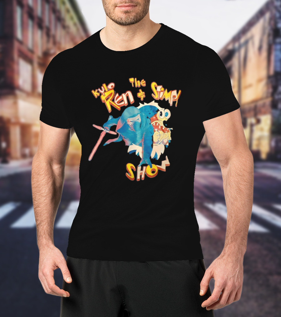 Kylo Ren And The Stimpy Show Star Wars Ren Stimpy Mashup T-Shirt