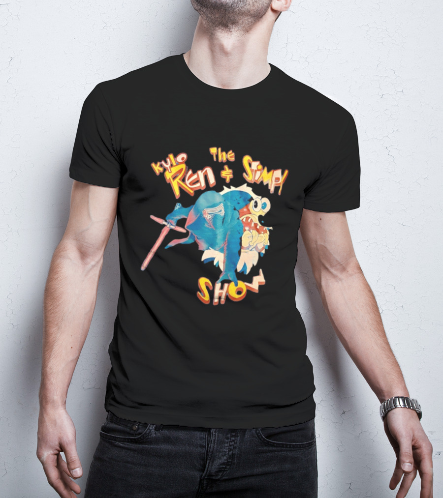Kylo Ren And The Stimpy Show Star Wars Ren Stimpy Mashup T-Shirt