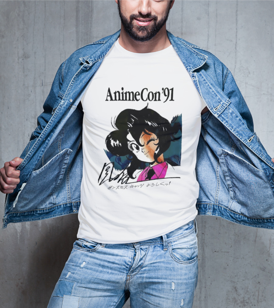 Anime Con '91 Character With Autograph And Japanese T-Shirt