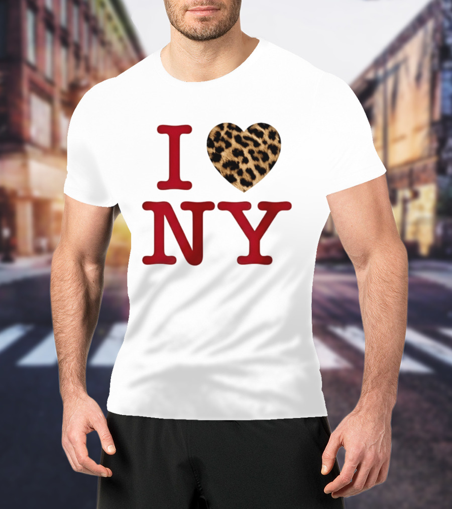 Latto Crave I Heart NY Leopard T-Shirt