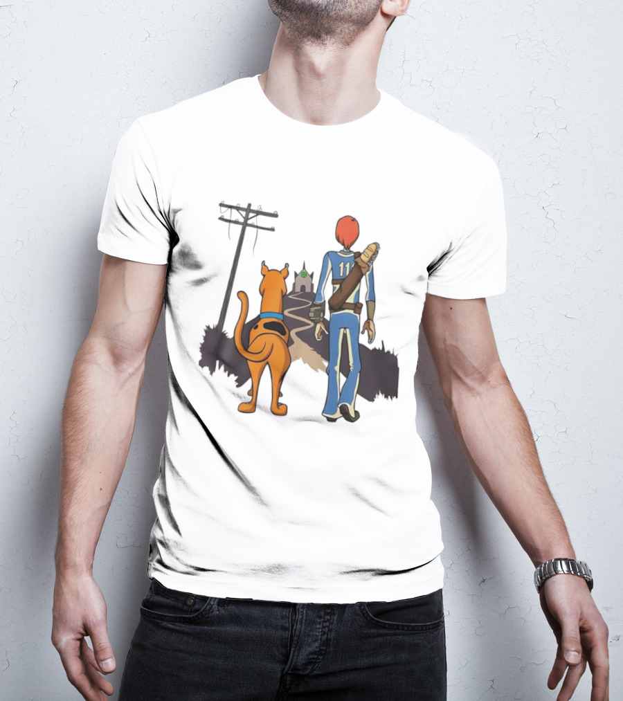 Scooby Doo Shaggy Rogers Fallout Vault Dweller Adventure T-Shirt