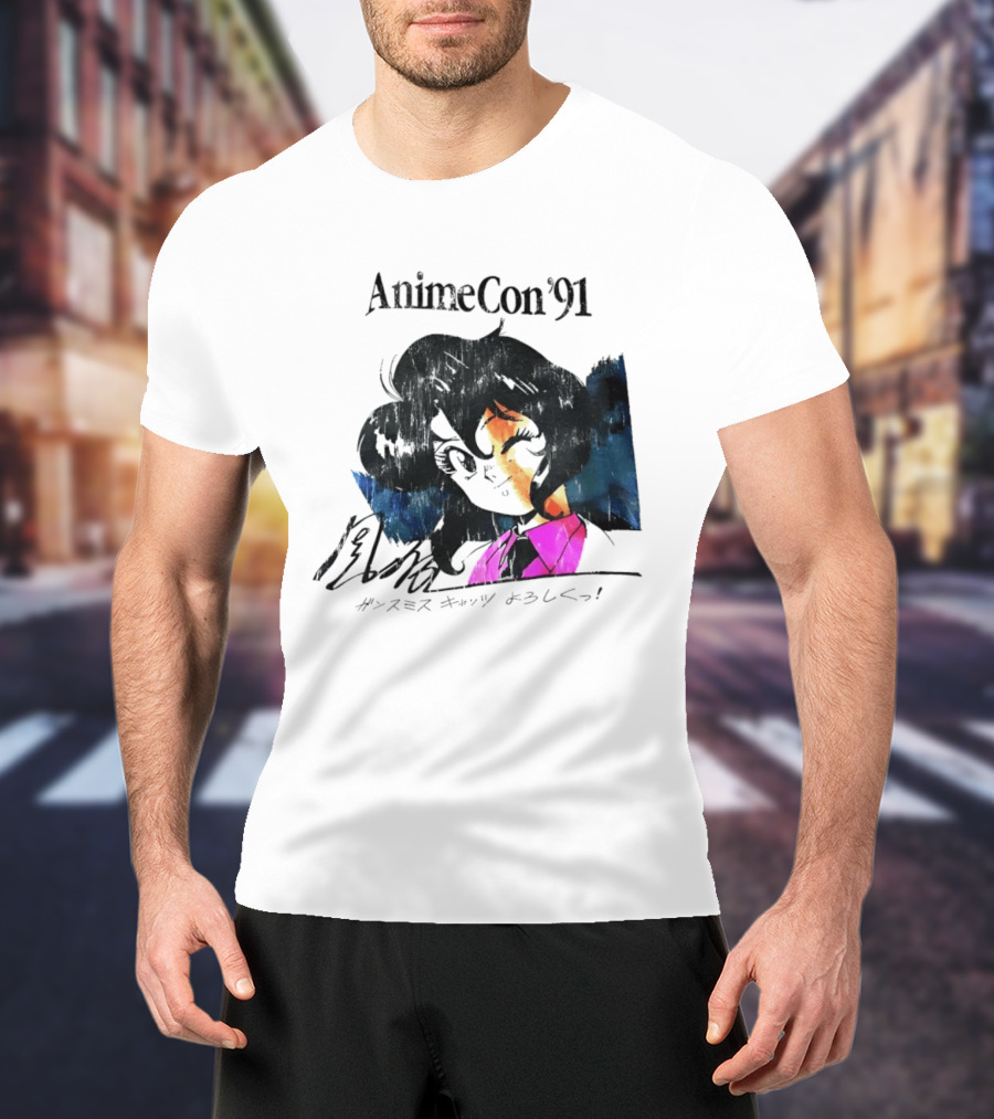 AnimeCon '91 Rally Vincent Gunsmith Cats Manga T-Shirt