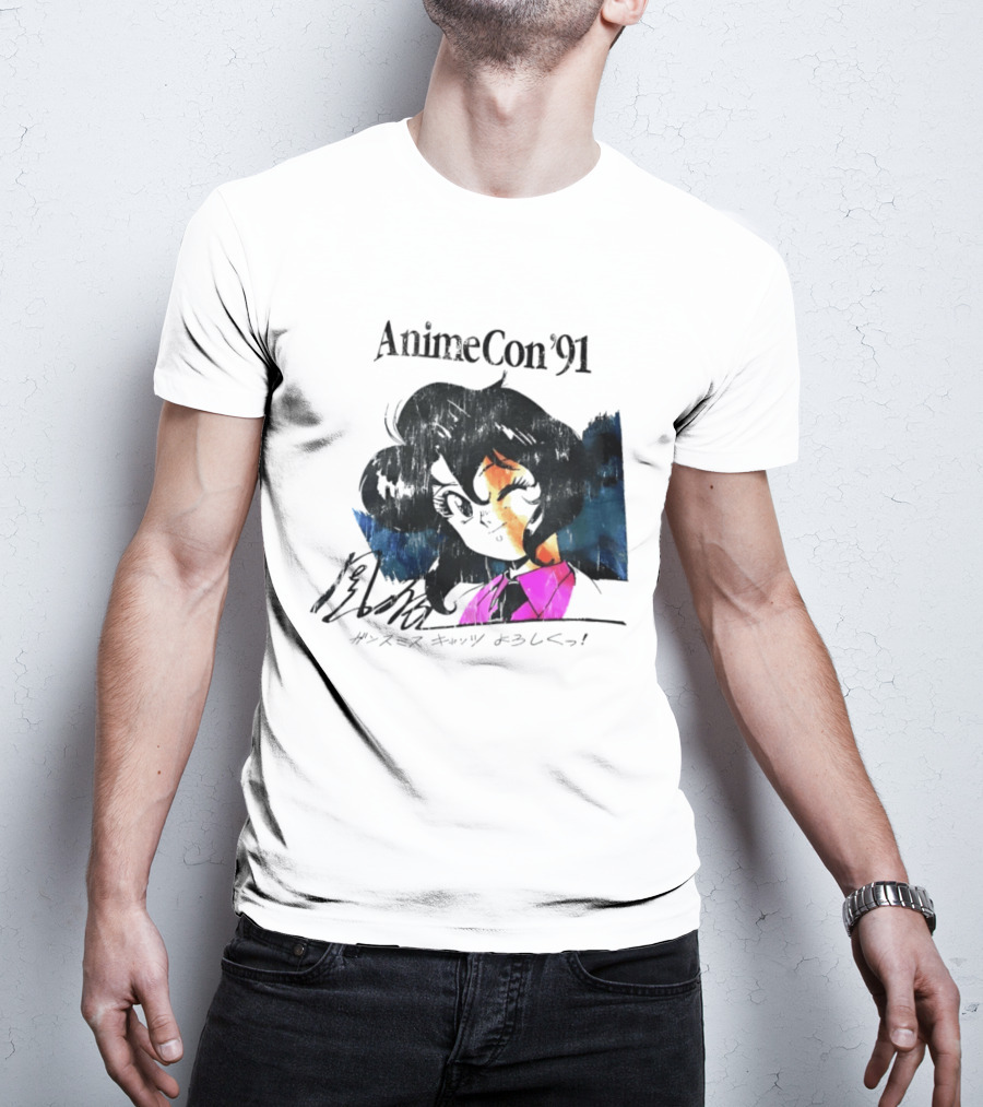 AnimeCon '91 Rally Vincent Gunsmith Cats Manga T-Shirt