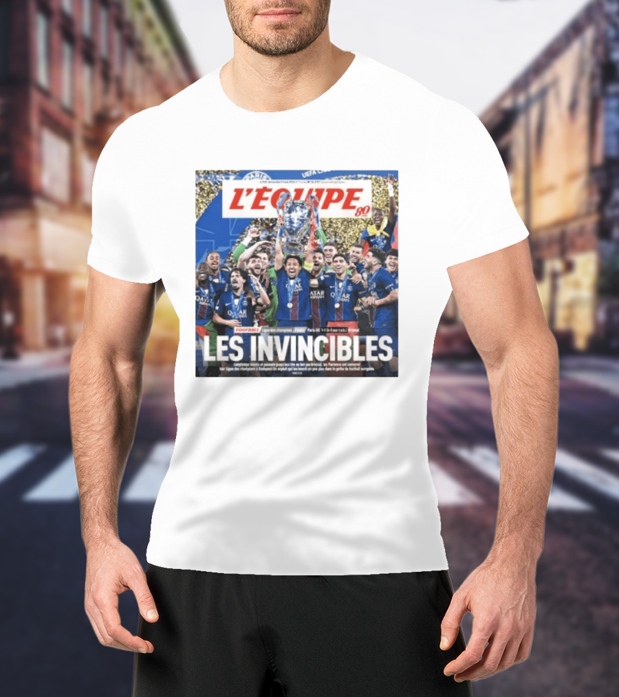 L'Équipe 80 Les Invincibles Football Ligue Des Champions T-Shirt