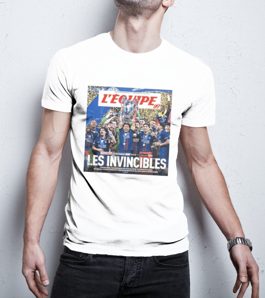 L'Équipe 80 Les Invincibles Football Ligue Des Champions T-Shirt