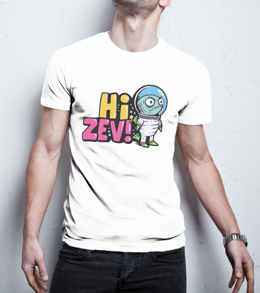 Hi Zev Astronaut Fish NBA New York Knicks Jalen Brunson Cartoon T-Shirt