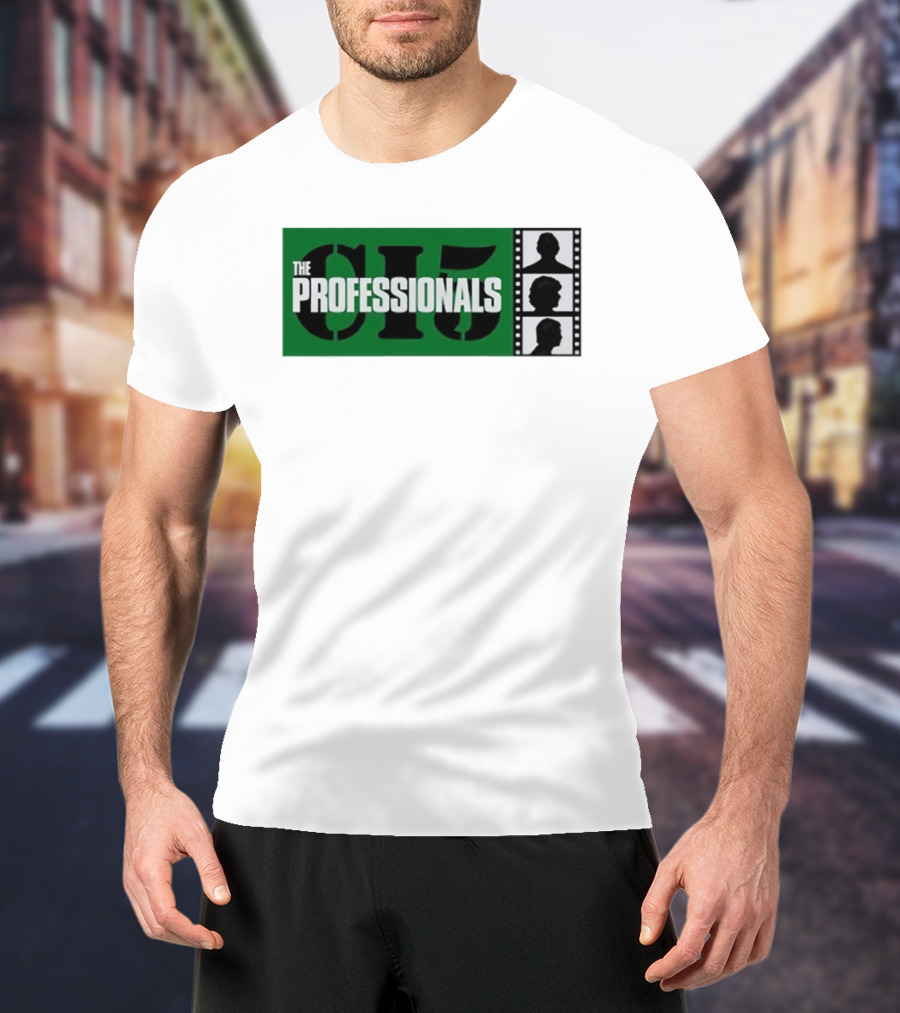 The Professionals CI5 TV Series Bodie Doyle Cowley Silhouette Film Strip T-Shirt
