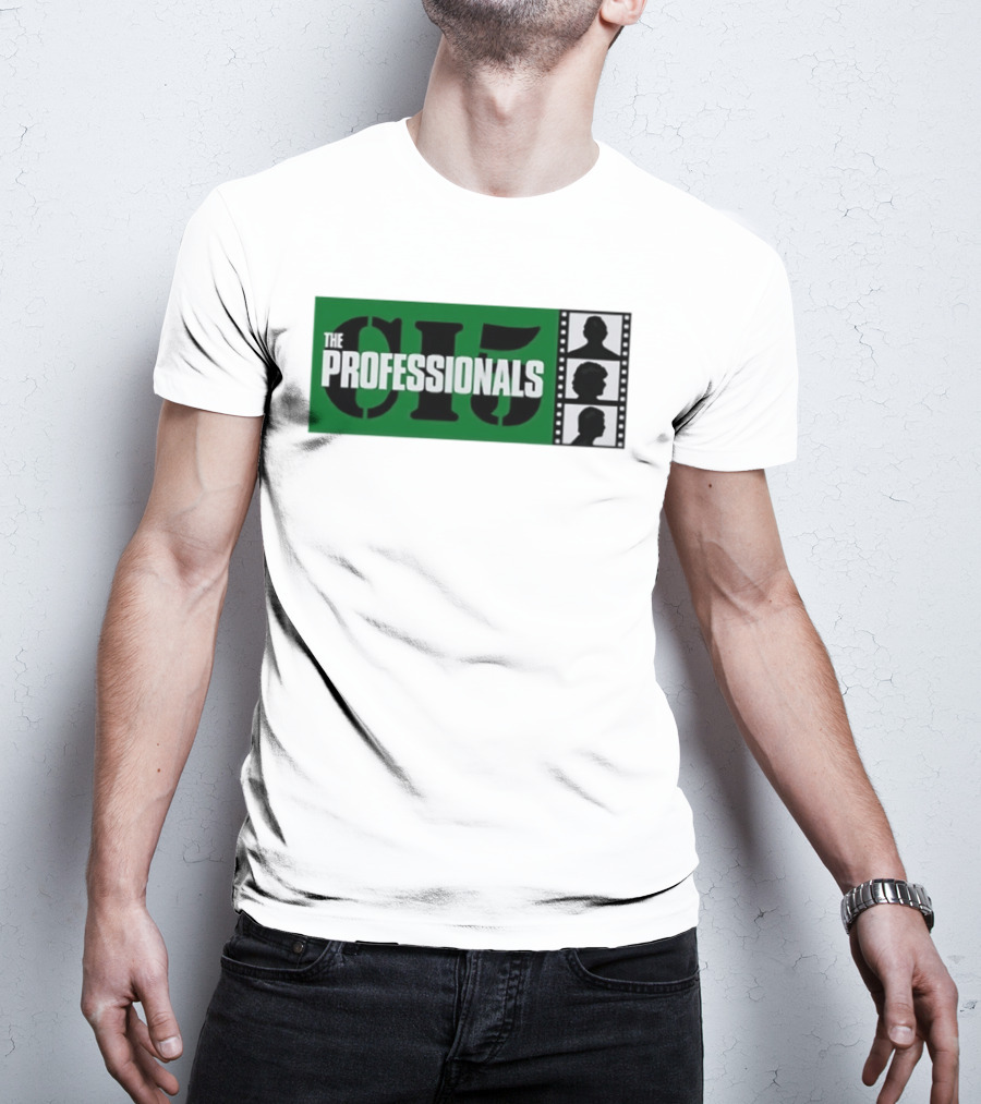 The Professionals CI5 TV Series Bodie Doyle Cowley Silhouette Film Strip T-Shirt
