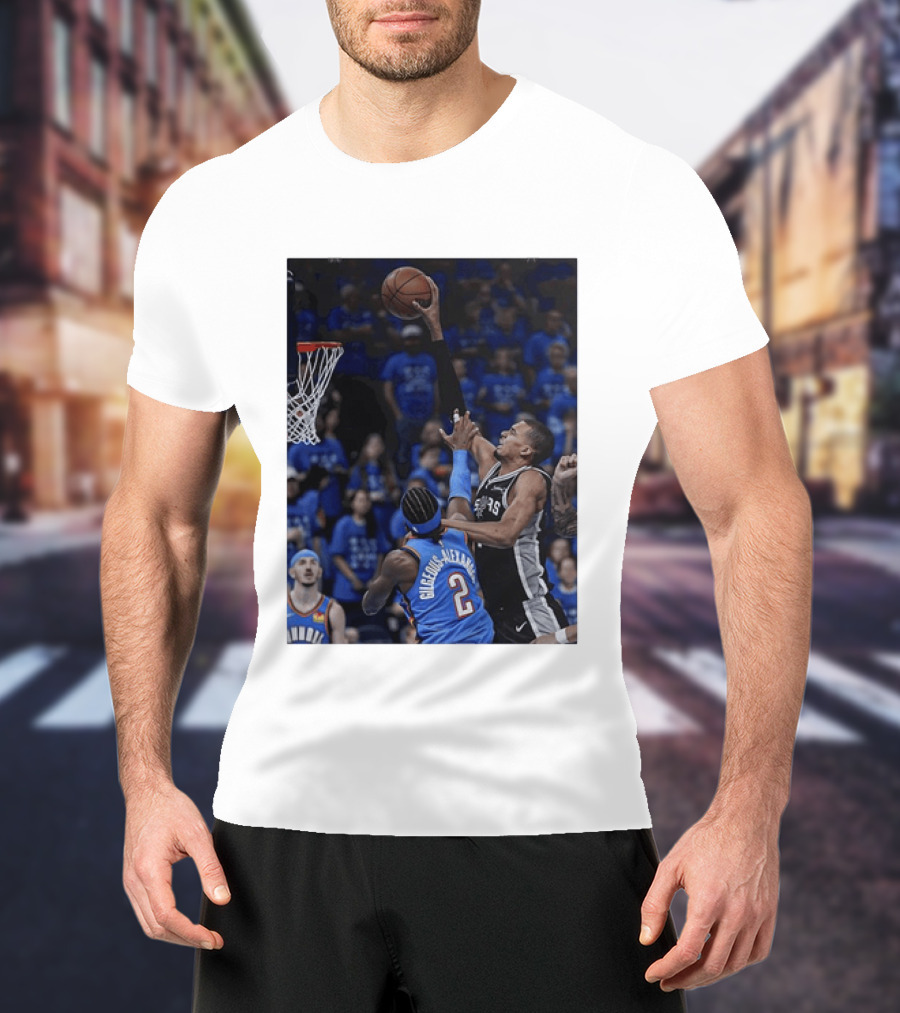 Victor Wembanyama Shai Gilgeous Alexander NBA Showdown San Antonio Spurs Vs Oklahoma City Thunder T-Shirt