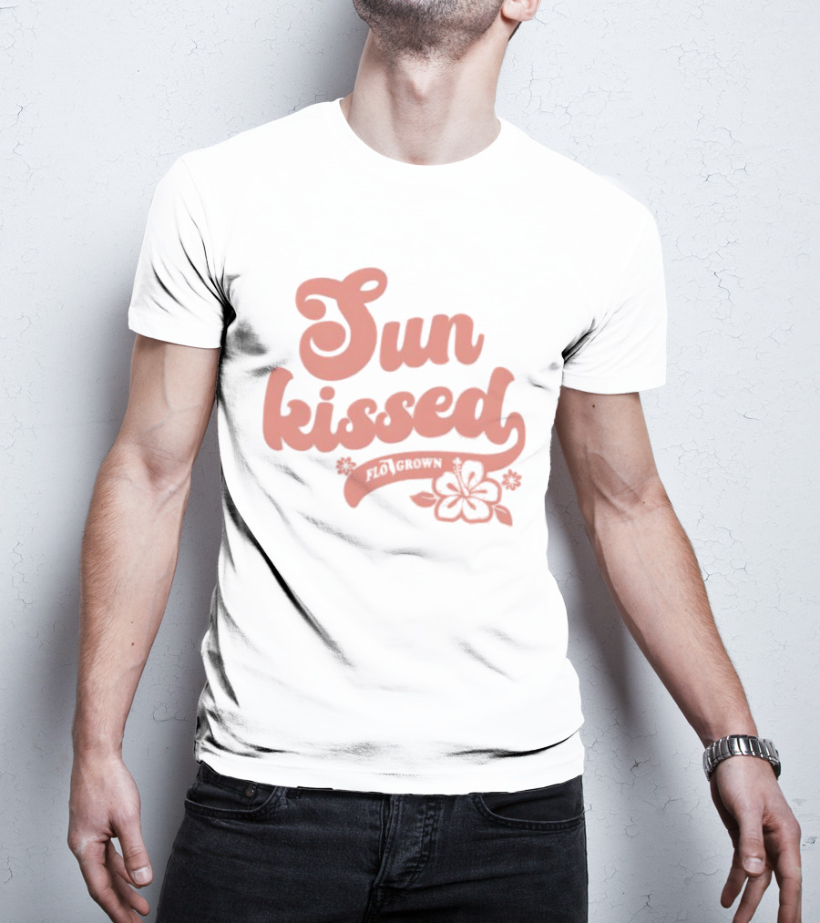 Sun Kissed Flo Grown Florida Hibiscus Flower Beach Summer T-Shirt