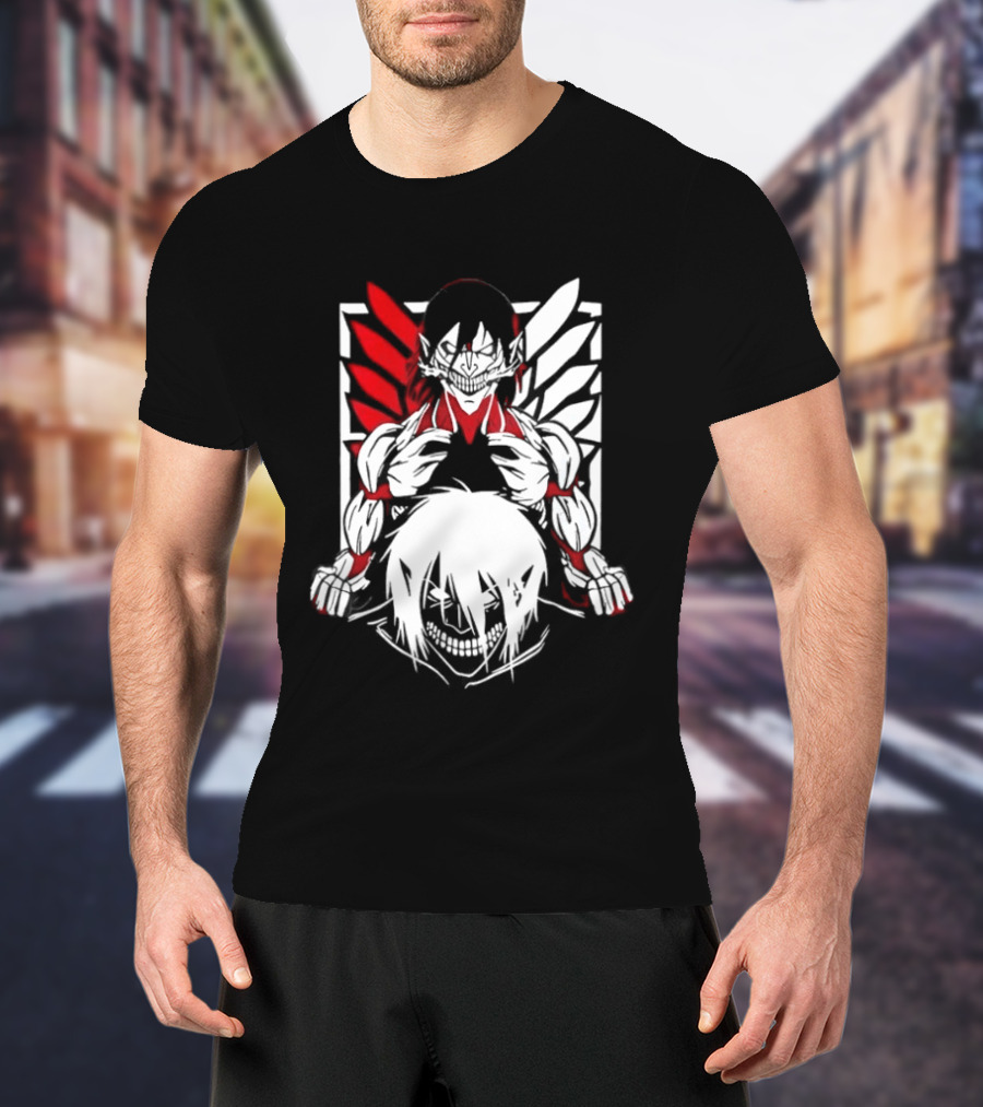 Attack On Titan Eren Yeager Female Titan Wings Of Freedom Fight For Humanity 2026 Collector's Edition T-Shirt