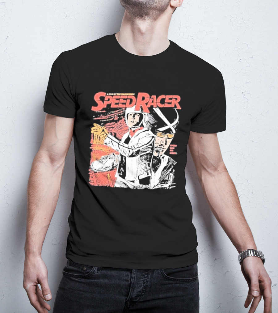 Speed Racer Movie Mach 5 Racer X Manga Style Wachowskis Film T-Shirt