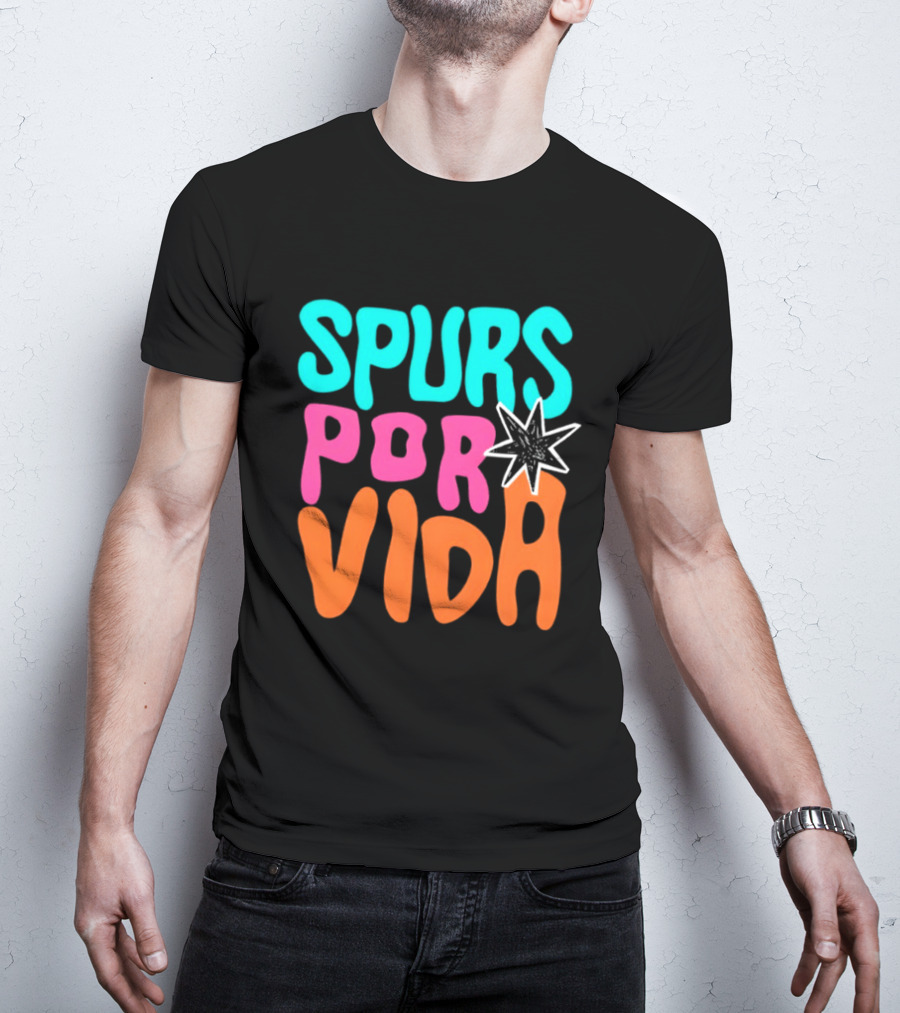 Spurs Por Vida San Antonio Basketball NBA 2026 T-Shirt