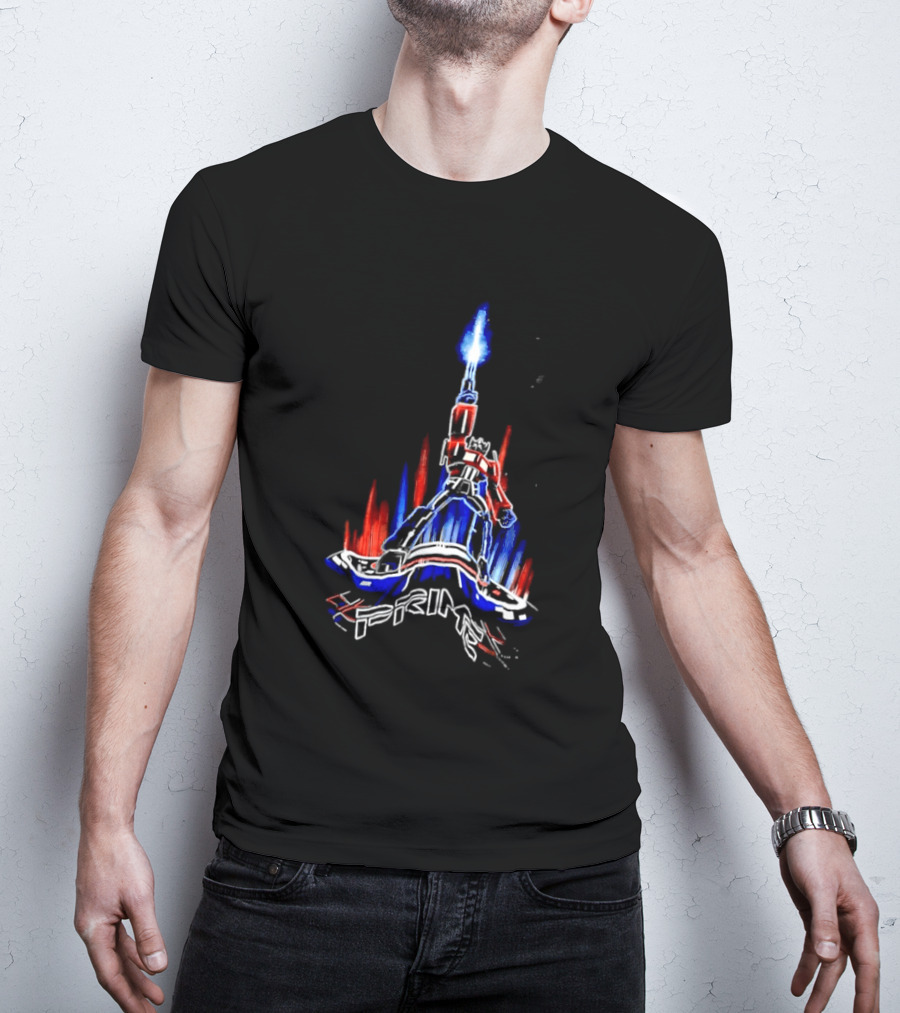 Transformers Optimus Prime Neon Glow Sci Fi Legacy 2026 T-Shirt