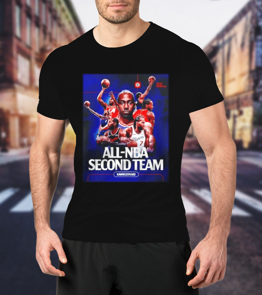 Kawhi Leonard Clippers All NBA Second Team Basketball Highlights T-Shirt