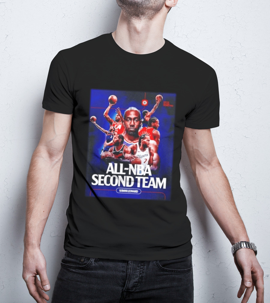 Kawhi Leonard Clippers All NBA Second Team Basketball Highlights T-Shirt