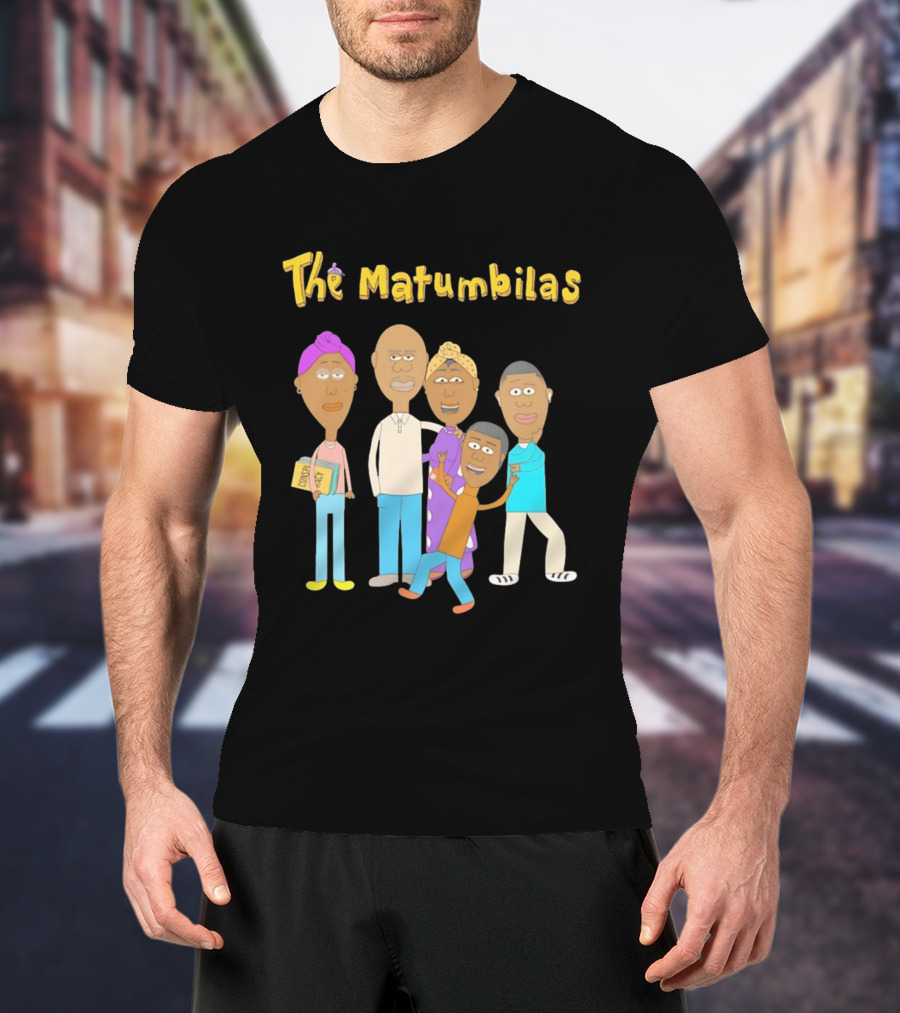 The Matumbilas Family Cartoon Conspiracy Animated Book Characters T-Shirt