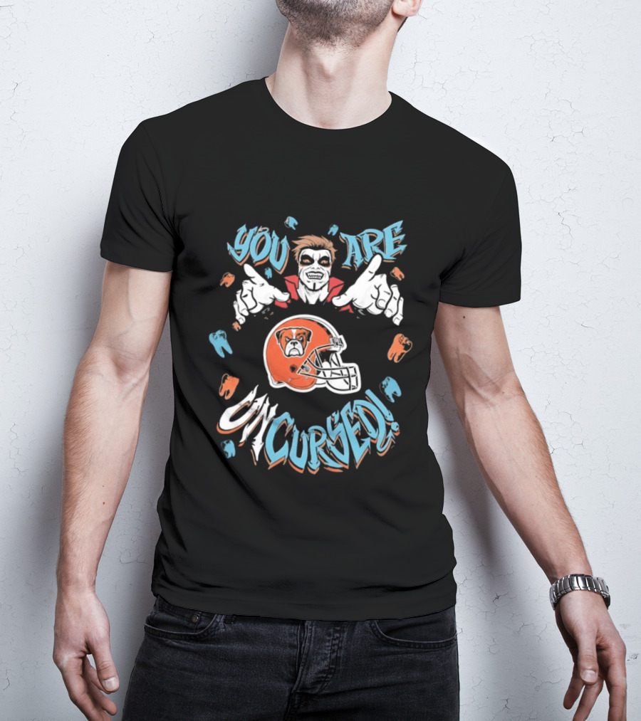WWE Danhausen You Are Uncursed Cleveland Browns Collaboration T-Shirt