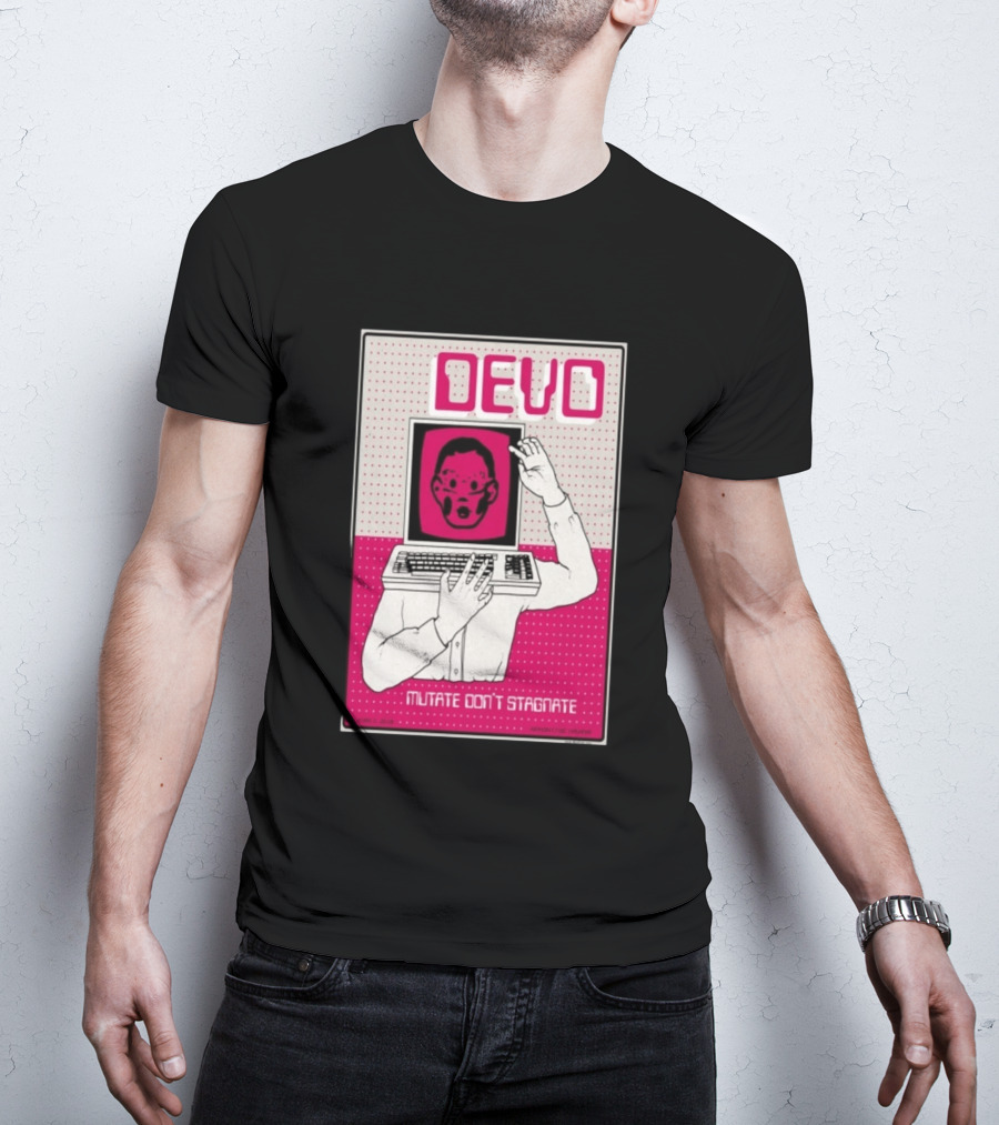 June 03 2026 Devo Concert Akron Civic Theatre Mutate Don't Stagnate T-Shirt