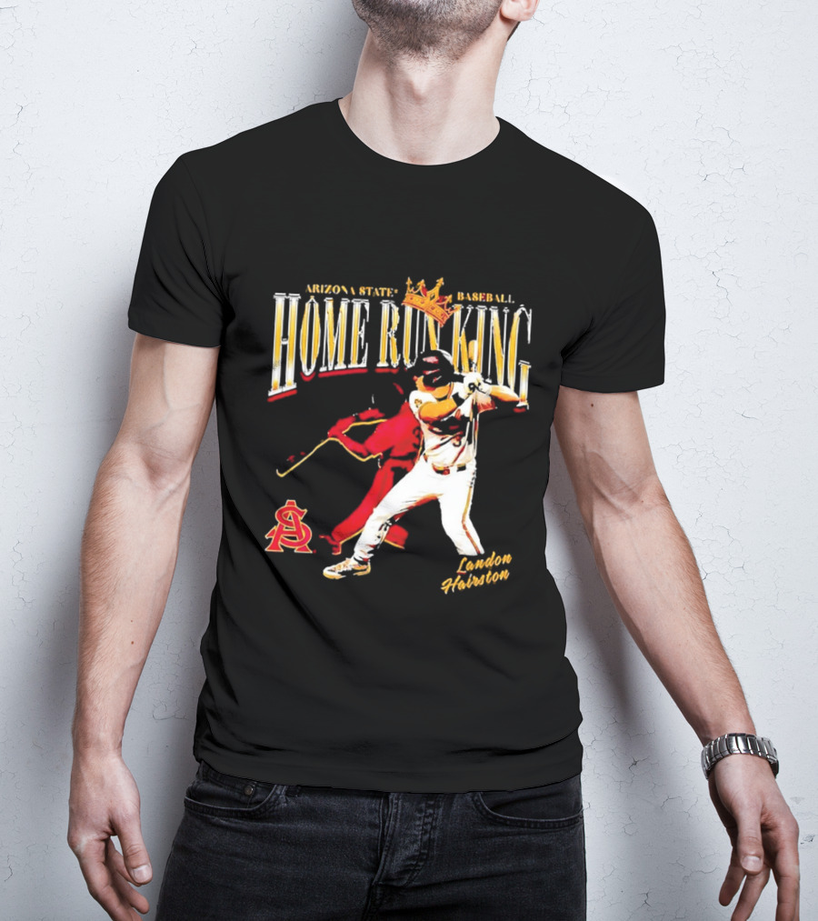 Arizona State Baseball Home Run King Landon Hairston T-Shirt