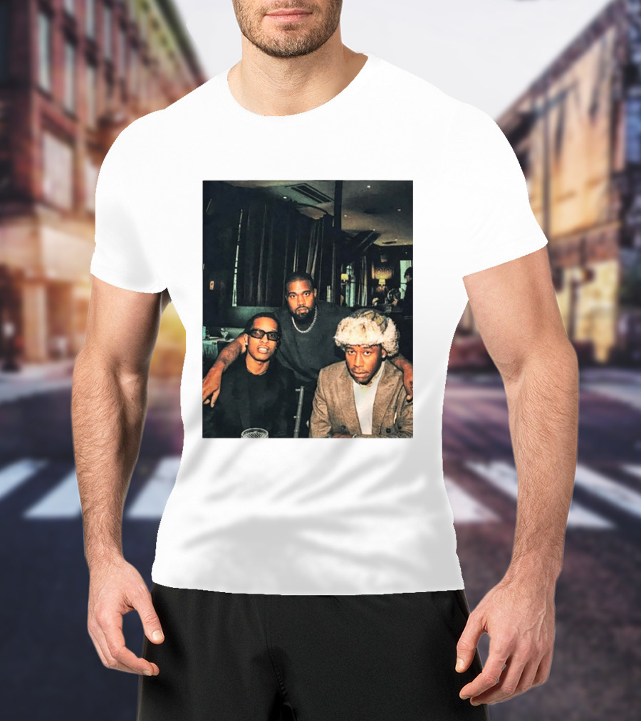 Kanye West Tyler The Creator A$AP Rocky Iconic Photo Collaboration T-Shirt