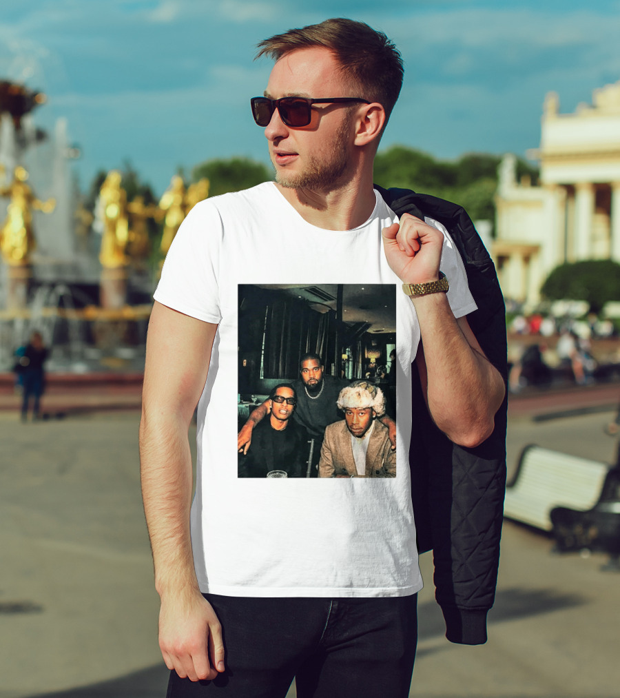 Kanye West Tyler The Creator A$AP Rocky Iconic Photo Collaboration T-Shirt