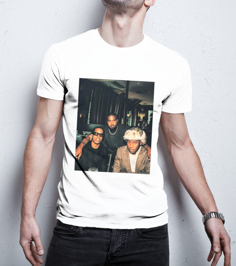 Kanye West Tyler The Creator A$AP Rocky Iconic Photo Collaboration T-Shirt