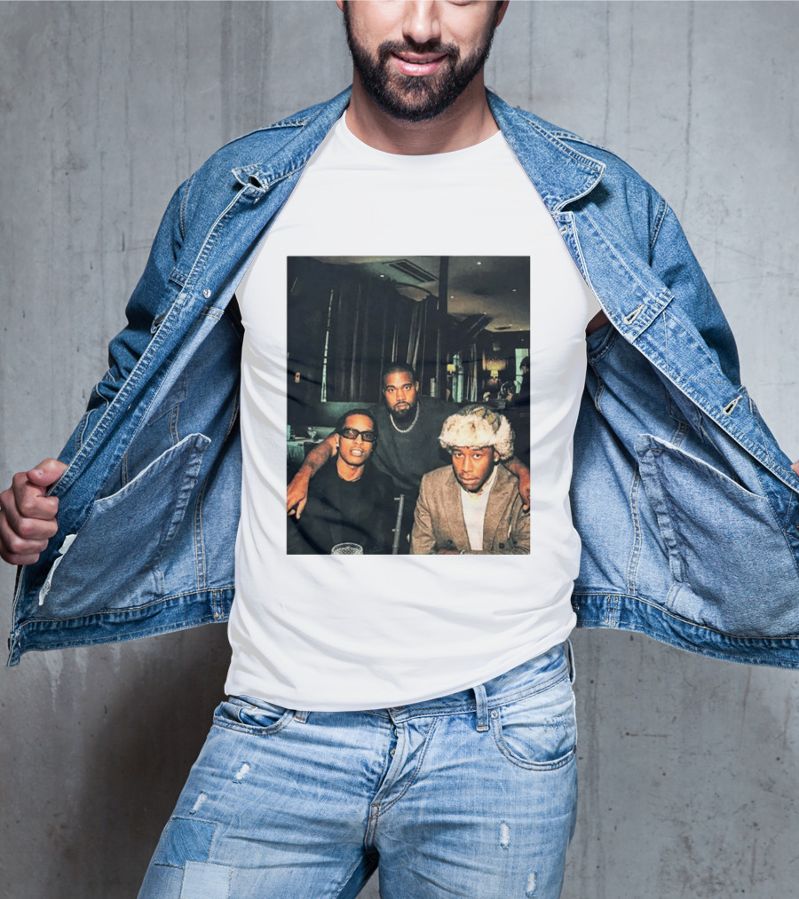 Kanye West Tyler The Creator A$AP Rocky Iconic Photo Collaboration T-Shirt