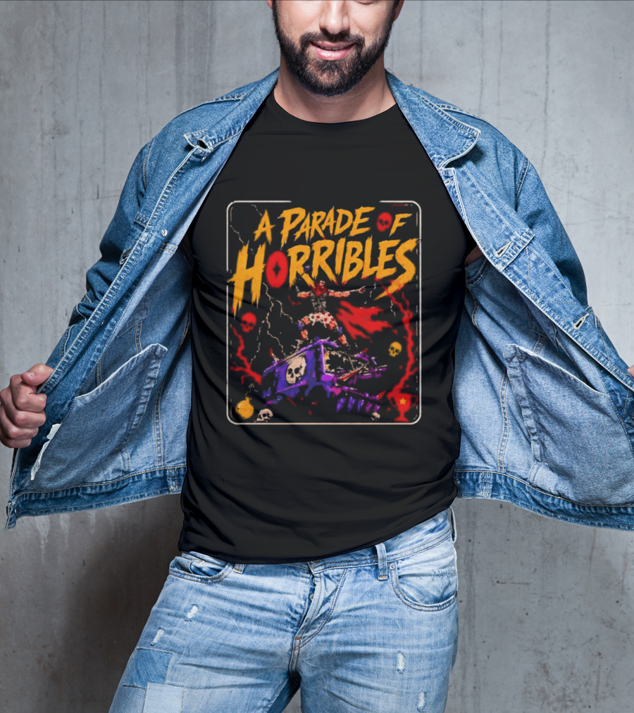 A Parade Of Horribles Warrior Skulls Fantasy Metal T-Shirt