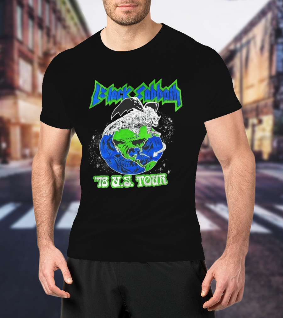 Black Sabbath 78 US Tour Winged Beast On Earth T-Shirt
