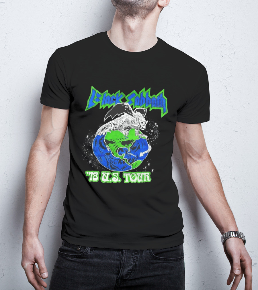 Black Sabbath 78 US Tour Winged Beast On Earth T-Shirt