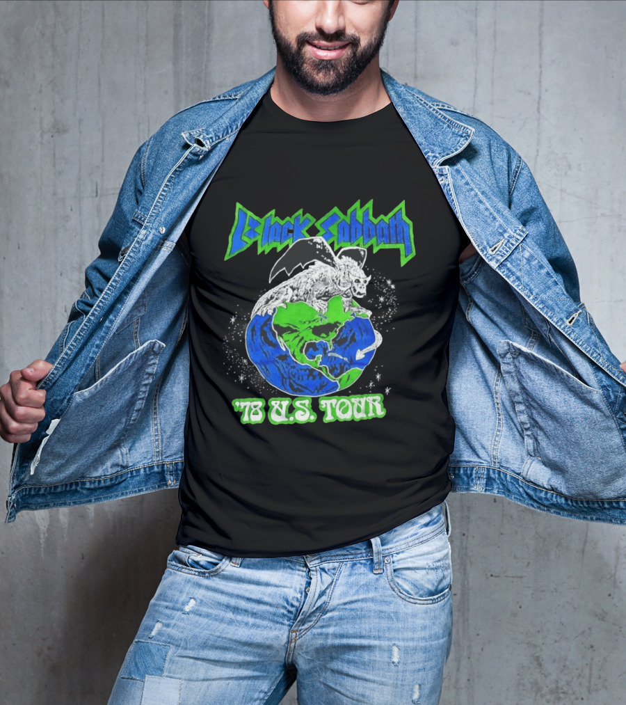 Black Sabbath 78 US Tour Winged Beast On Earth T-Shirt
