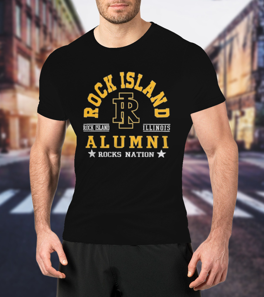Rock Island Illinois Alumni Rocks Nation IR T-Shirt