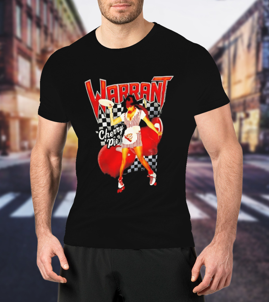 Warrant Cherry Pie Roller Skates T-Shirt