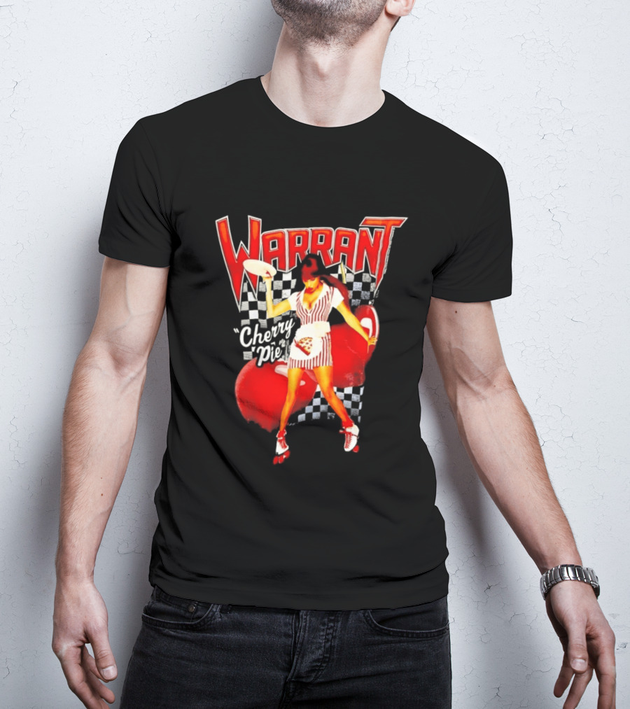 Warrant Cherry Pie Roller Skates T-Shirt