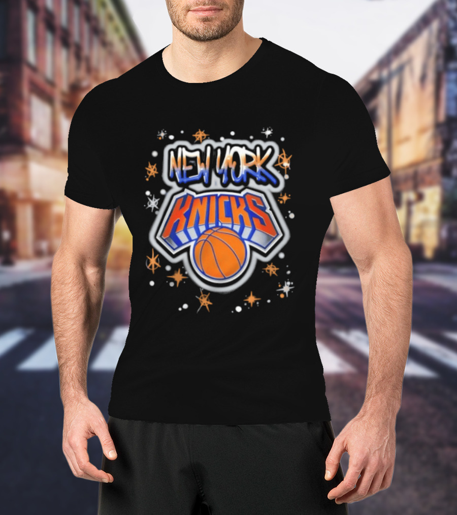 New York Knicks Airbrush NBA Basketball Team T-Shirt