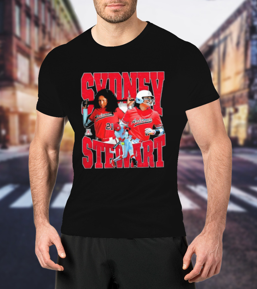 Sydney Stewart Arizona Wildcats NCAA Softball Team T-Shirt