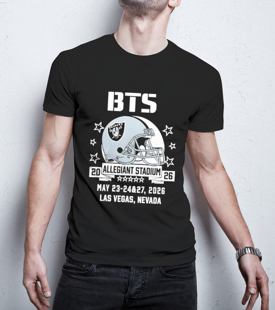 BTS Las Vegas Allegiant Stadium May 23 27 2026 Raiders Event T-Shirt
