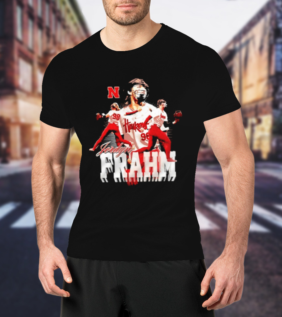 Jordyn Frahm Huskers 98 Nebraska Cornhuskers NCAA Softball T-Shirt