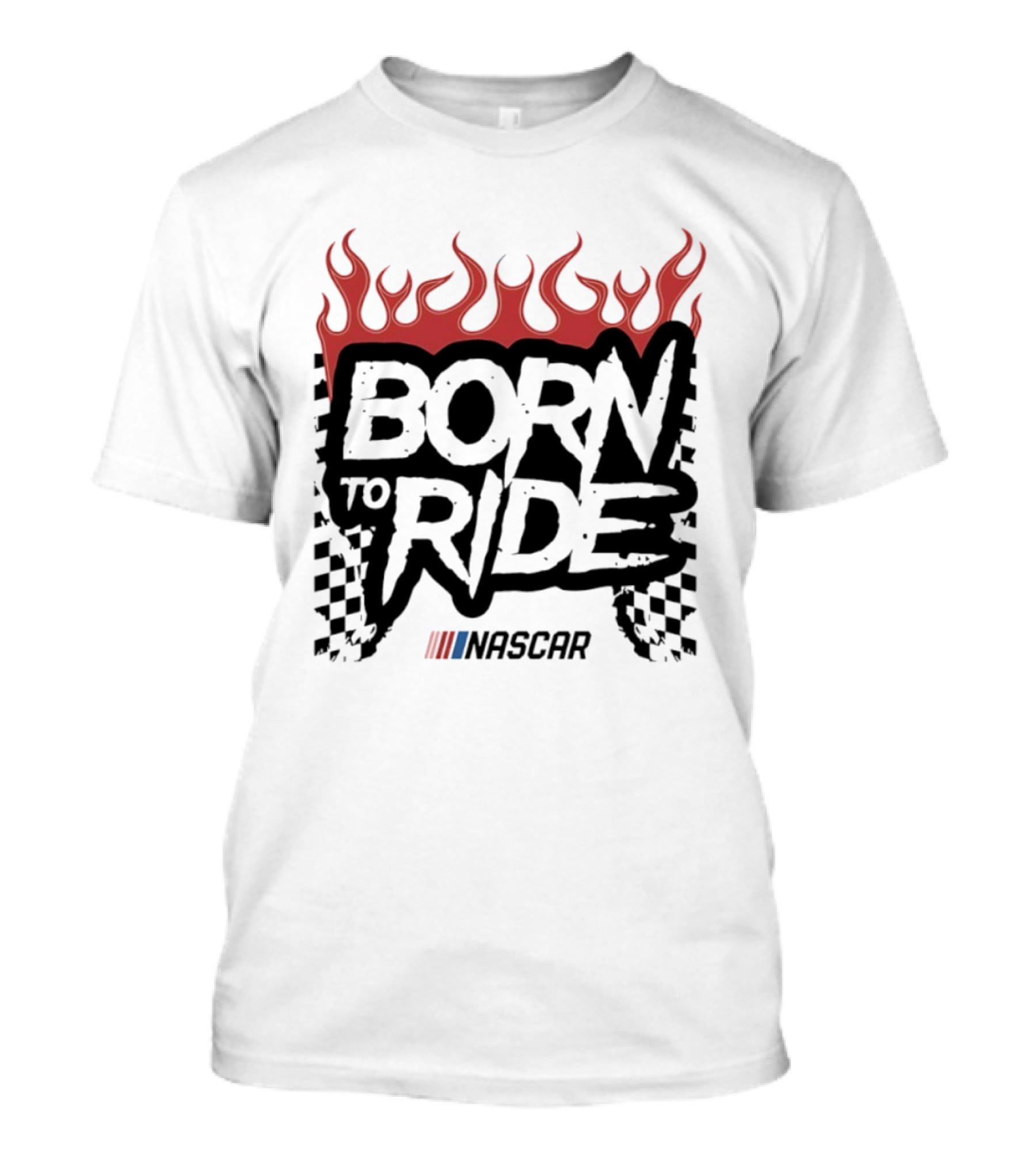 Born To Ride NASCAR Vive La Fete Flame Racing T-Shirt