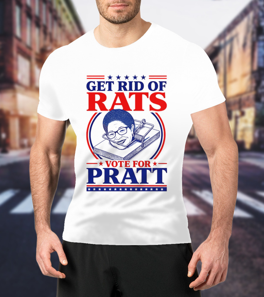Get Rid Of Rats Vote For Pratt Political Campaign Humor T-Shirt