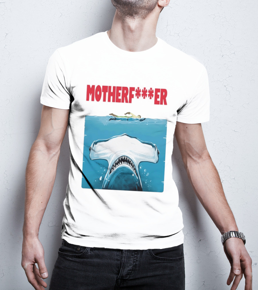 Samuel L Jackson Motherfucker Hammerhead Shark Jaws T-Shirt