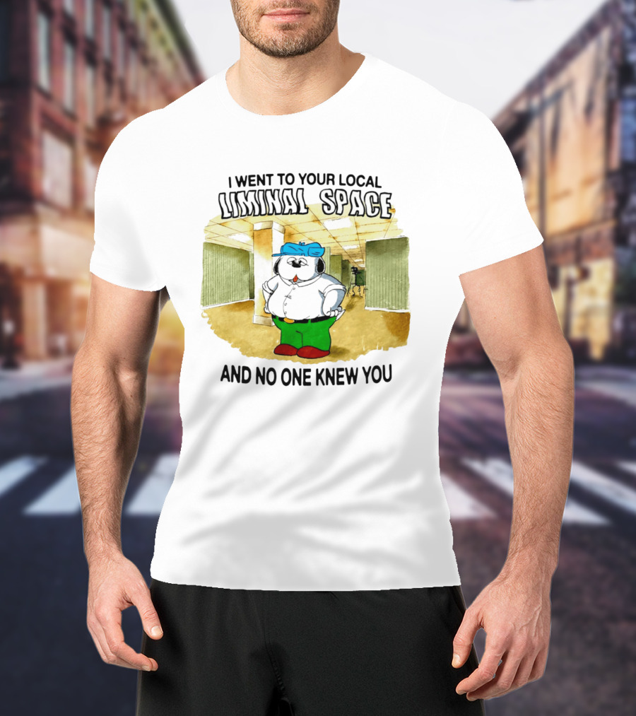I Went To Your Local Liminal Space And No One Knew You Cartoon Dog T-Shirt