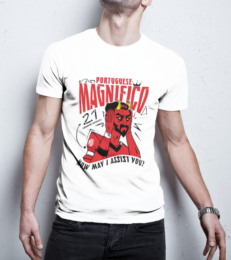 Portuguese Magnifico 21 Goals How May I Assist You Devil T-Shirt