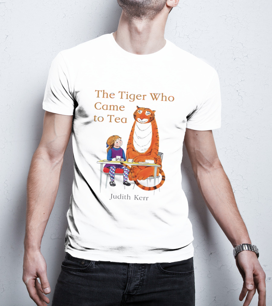 The Tiger Who Came To Tea Book Judith Kerr T-Shirt