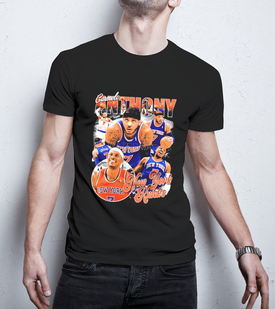Carmelo Anthony New York Knicks NBA Basketball Legend Seven T-Shirt