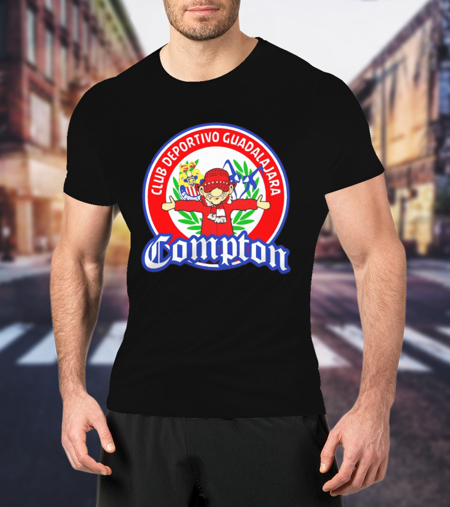 Compton Club Deportivo Guadalajara Rojiblanco T-Shirt