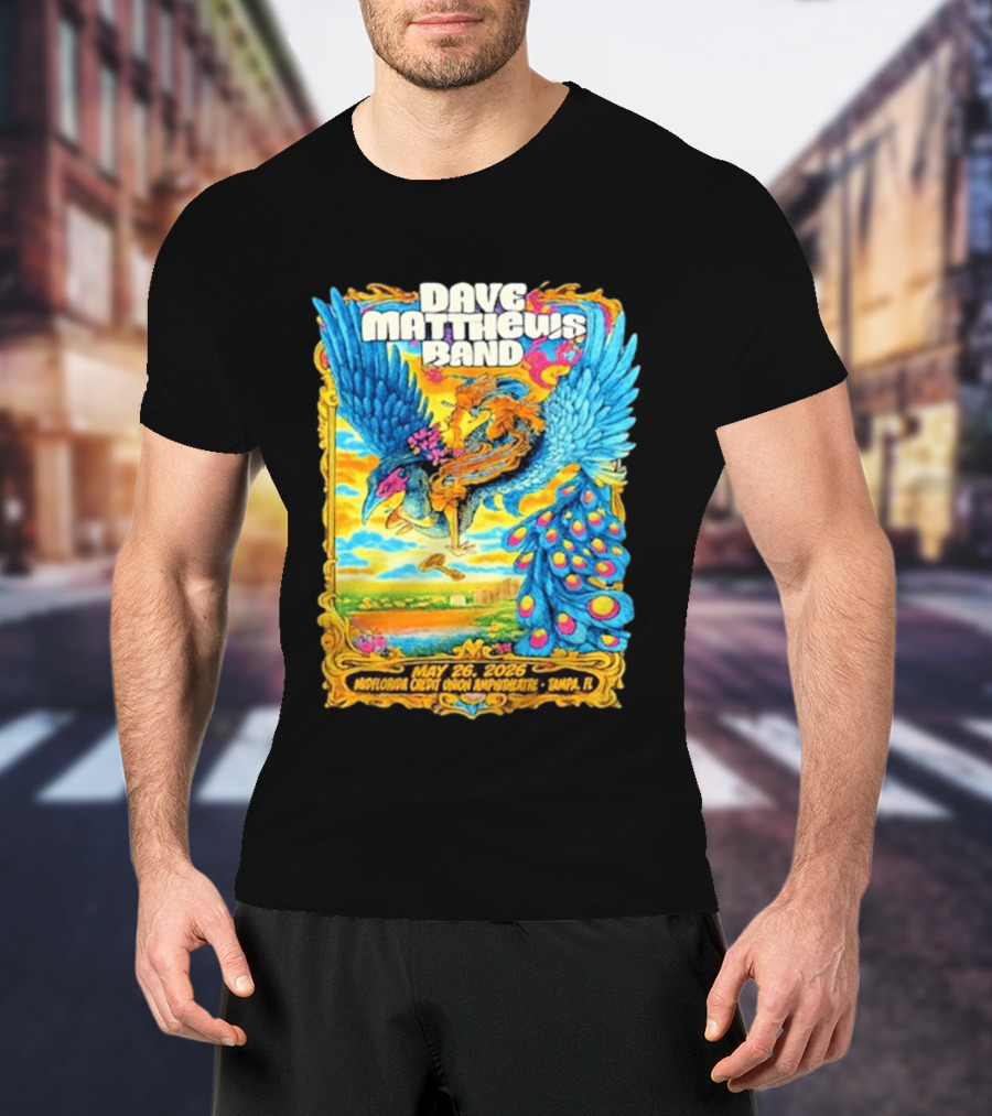Dave Matthews Band May 26 2026 MidFlorida Credit Union Amphitheatre Tampa FL T-Shirt